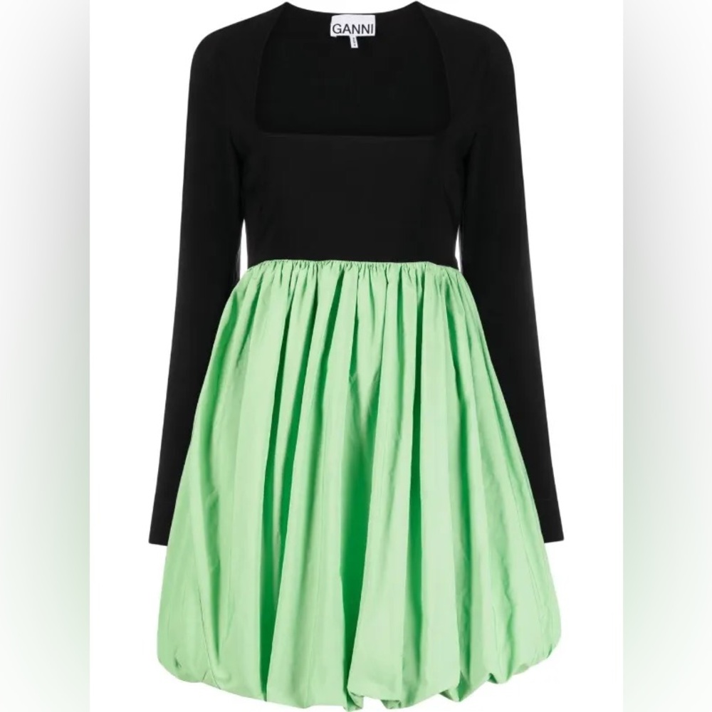 Ganni - Balloon skirt taffeta minidress size 38 (6/8)
